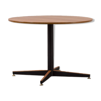 Table à manger ronde italienne en teck attribuée à Gio Ponti, 1950