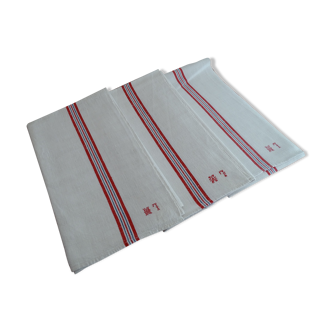 Lot 3 large old monogrammed LM towels