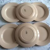 6 Ancient plates Digoin Sarreguemines years 1940