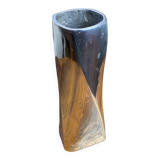 Twisted aluminium vase