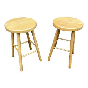 Paire de tabourets en