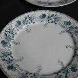 Set of 6 plates iron earth Lucien BFK