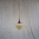 Beehive pendant with chain hanging lamp 1930/40