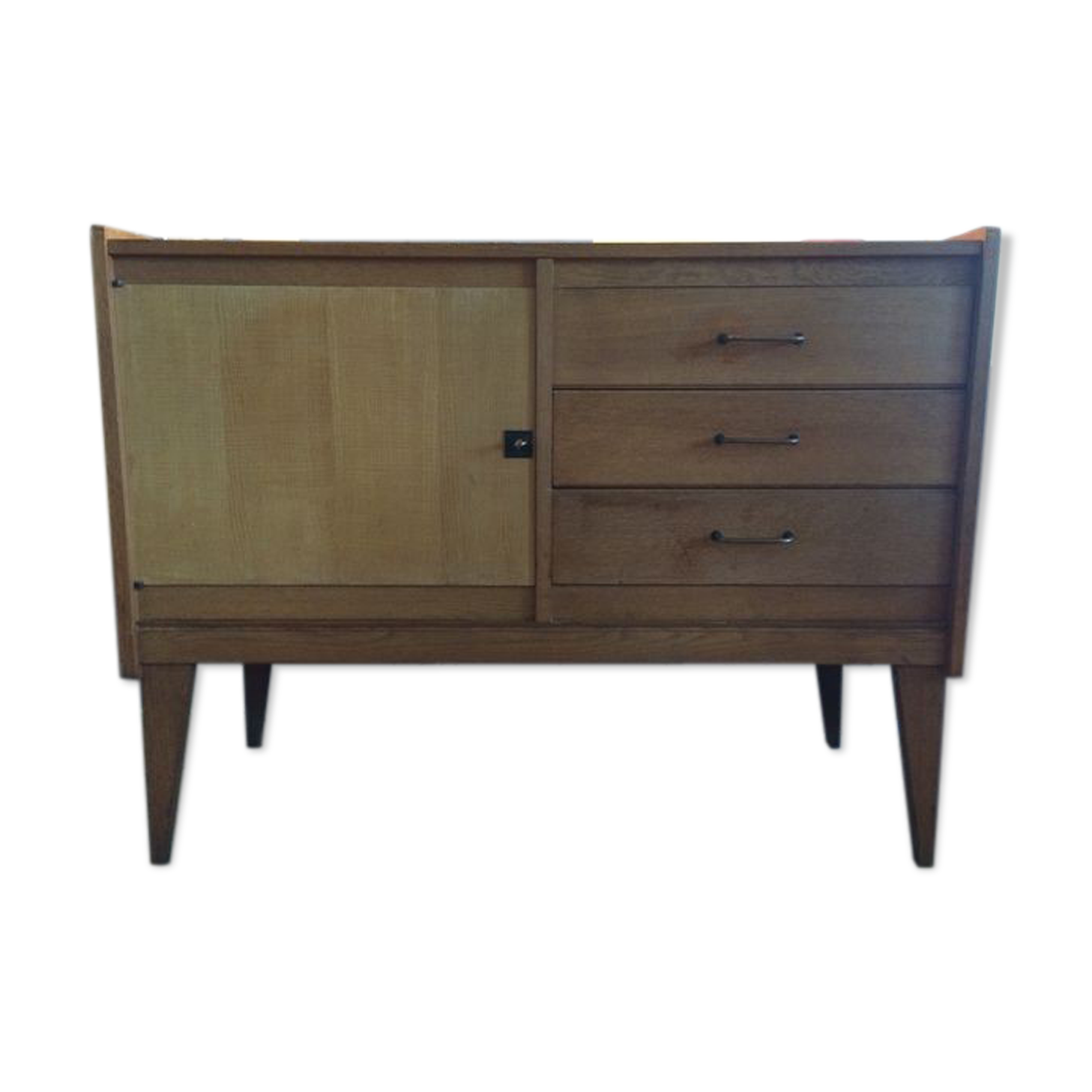 French vintage buffet oak furniture 50/60