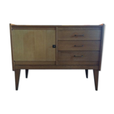 Buffet vintage français Polymeubles en chêne années 50/60