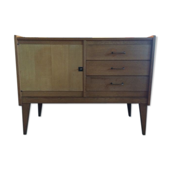 French vintage buffet oak furniture 50/60