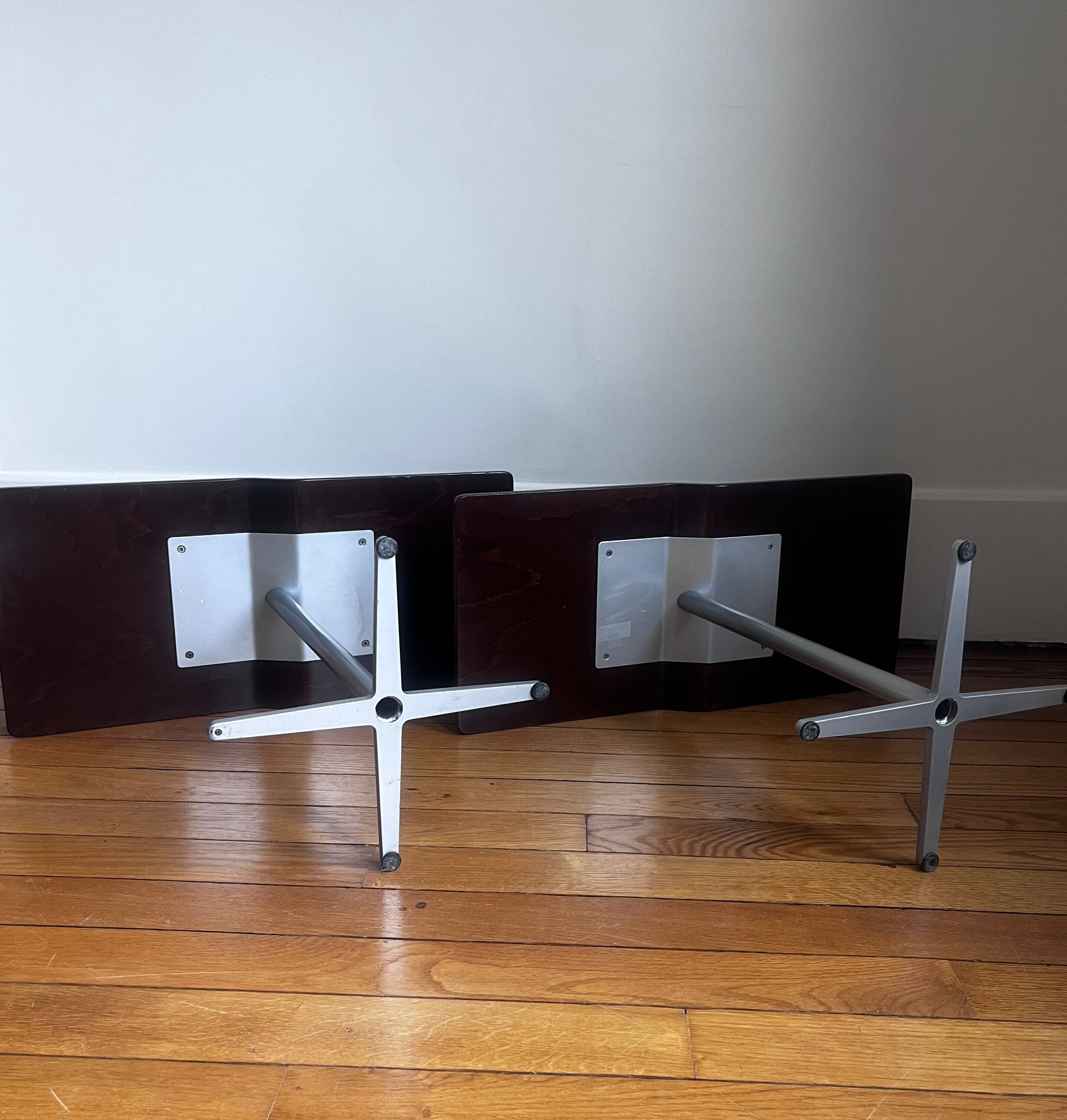 Vintage side table pair