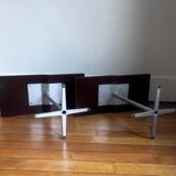 Vintage side table pair