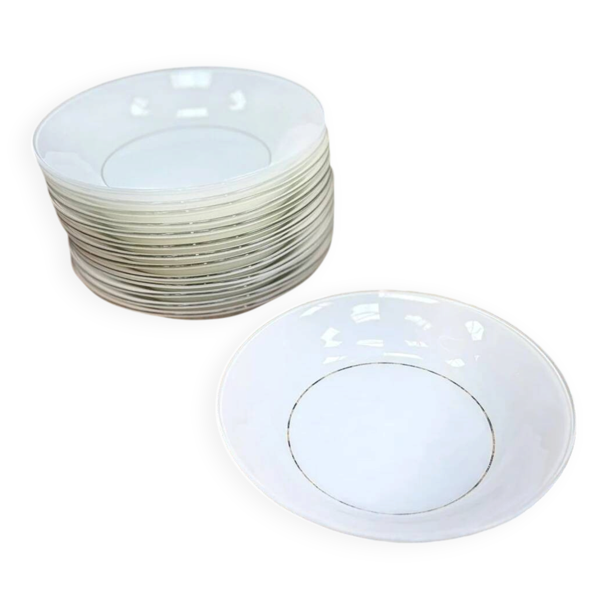 Assiette creuse en verre