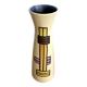 Vase Diabolo VEB Haldensleben 3148B - Design cylindrique moderne du milieu du siècle de la RDA est-allemande
