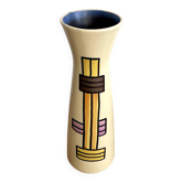 VEB Haldensleben 3148B Diabolo Vase - East German GDR Mid-Century Modern Cylindrical Design