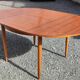Old round extendable Scandinavian style table from the 1960s