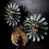 Water lily wall light