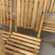 Suite of 6 folding bamboo chairs
