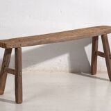 Ancient oriental bench in solid wood (c.1870) #76