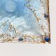 Light blue enamel catch-all tray
