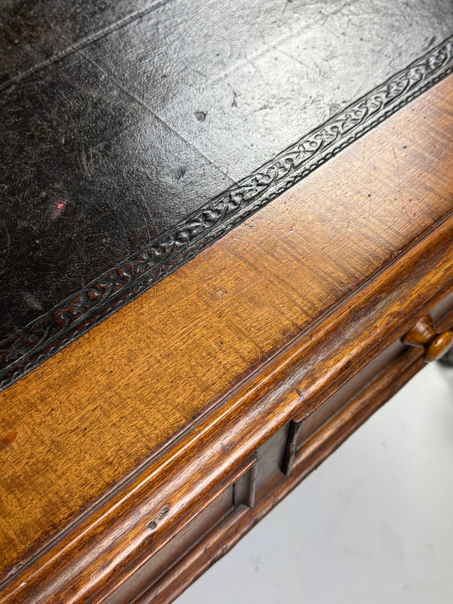 English writing desk partner desk 19th century
