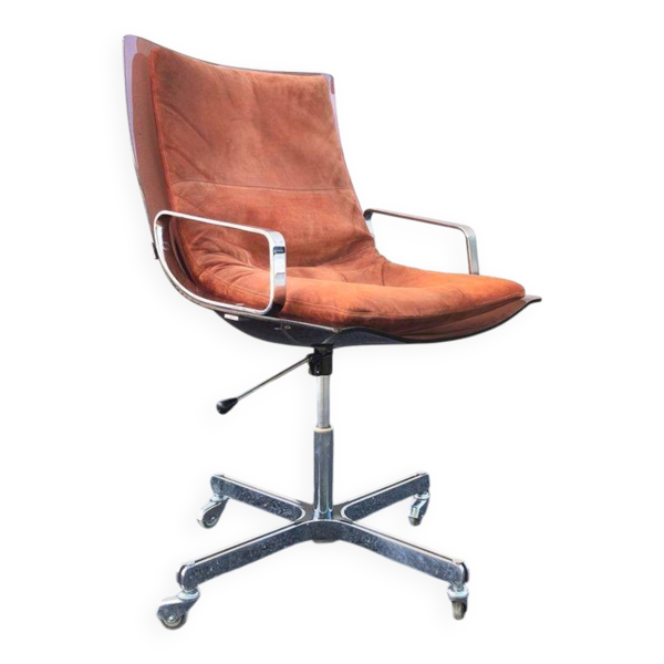 Fauteuil de bureau en plexiglas design Raphaël Raffel, 1970