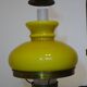 Large 3-light chandelier in glass, opaline and brass