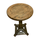 Tabouret Singer industriel pied "Eiffel"