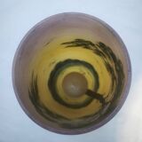 Vase with lake decoration signed Michel