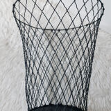 Mesh metal paper basket
