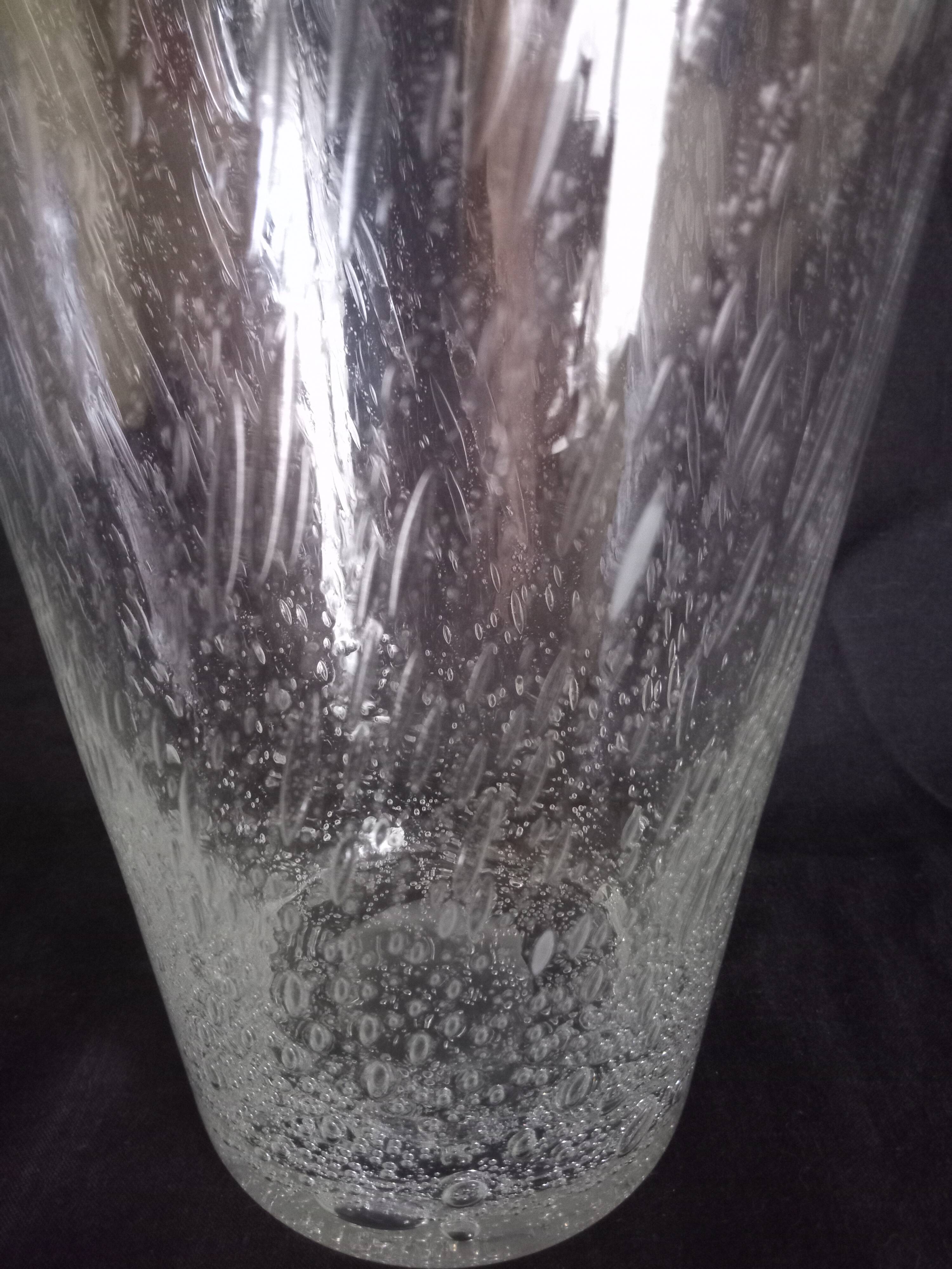 Flared vase with turned neck, h - 30 cm.