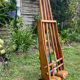 Old wooden croquet set