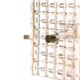 Vintage Embossed Glass Chandelier: 1970s Brass Pendant Lamp
