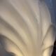 Table lamp in the shape of a seashell, Maison Rougier, 1980