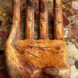 Large Carved Wooden Hand - 1950s