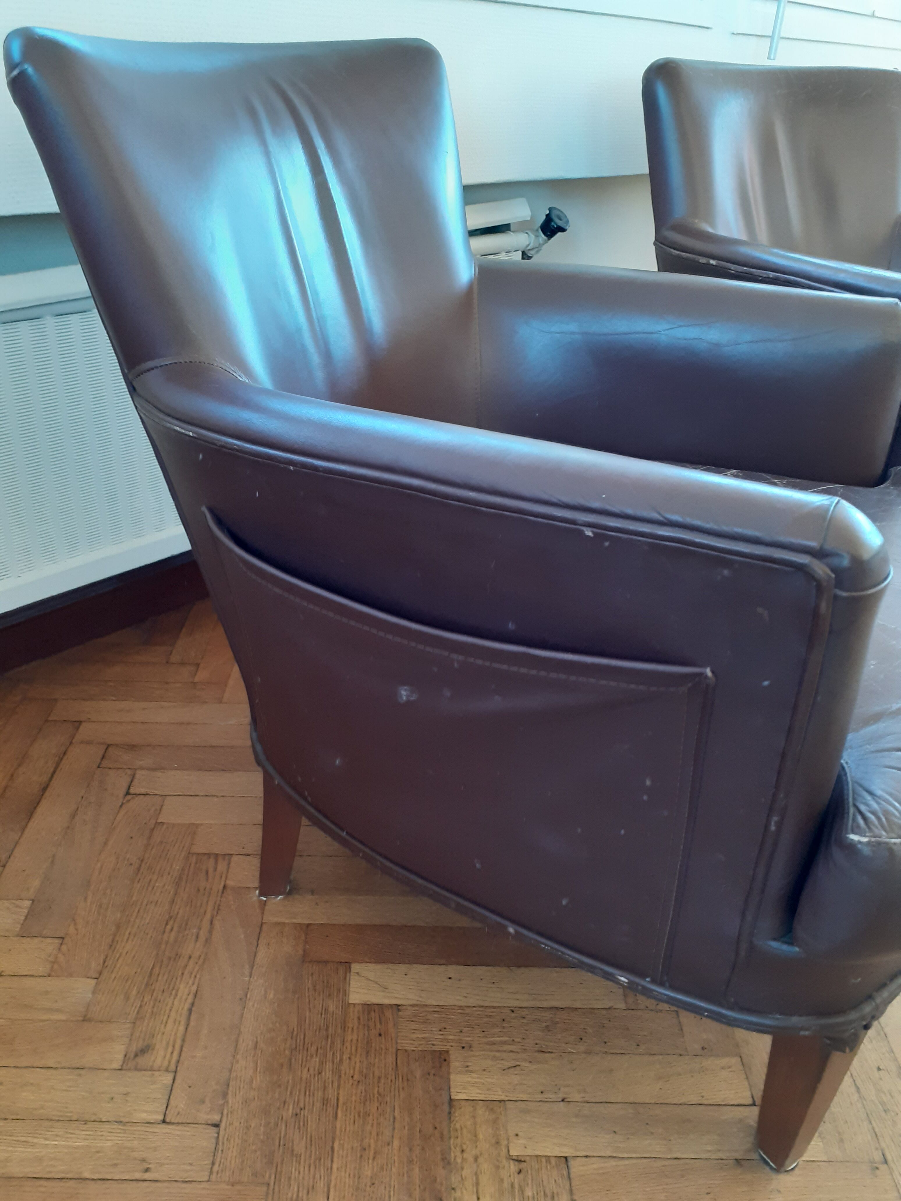 Pair of sky armchairs