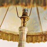 Antique lamp in onyx and brass (c. 1920-1930)