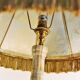 Antique lamp in onyx and brass (c. 1920-1930)