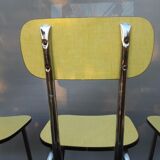 Trio yellow formica chairs