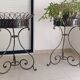 Pair of wrought iron planters