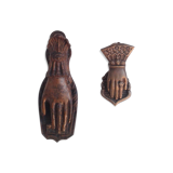 Ensemble de deux pince main à courrier Art Nouveau.