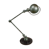 Green Jielde Industrial lamp on base