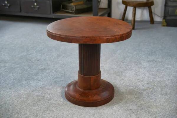 Art Deco pedestal table attributed to Jules Leleu 1930s