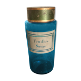 Blue glass pharmacy jar