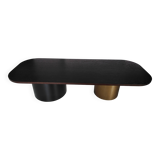 Table basse ovale pieds cylindre