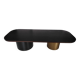 Oval coffee table with cylinder legs