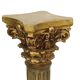 Classical Gold Column Resin Pillar Baroque Style 20th Century