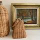Old painting, river landscape signed M.Bonvin
