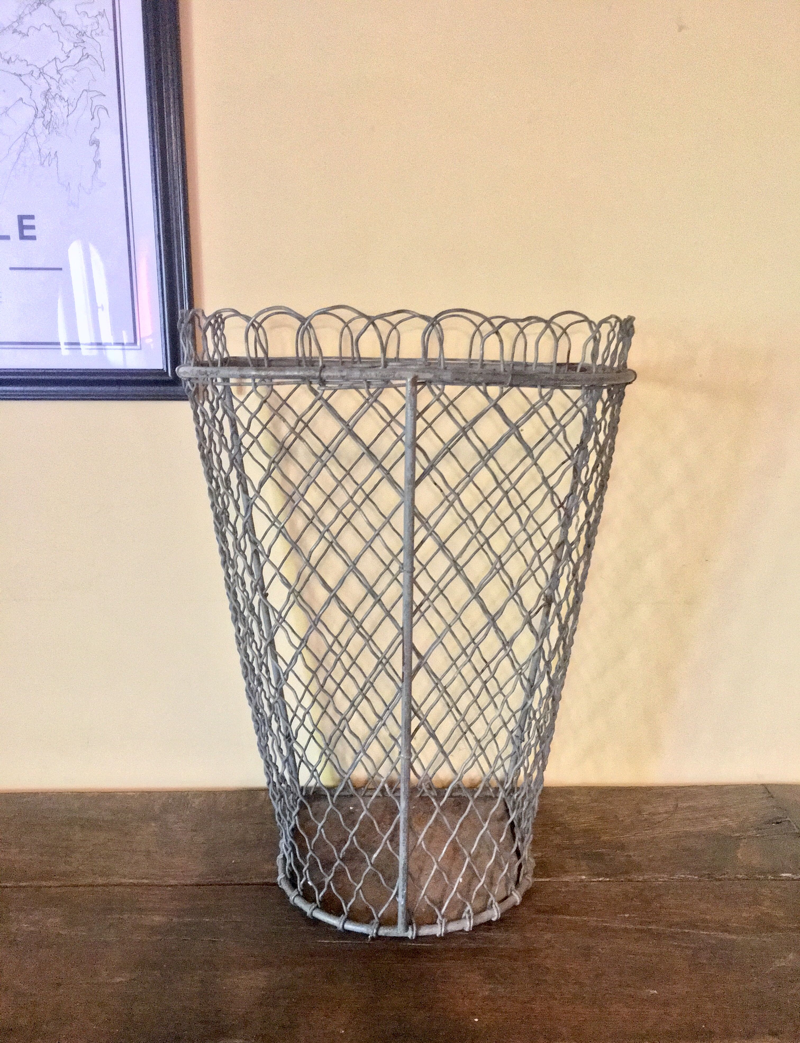 Former public garden garbage can circa 1950