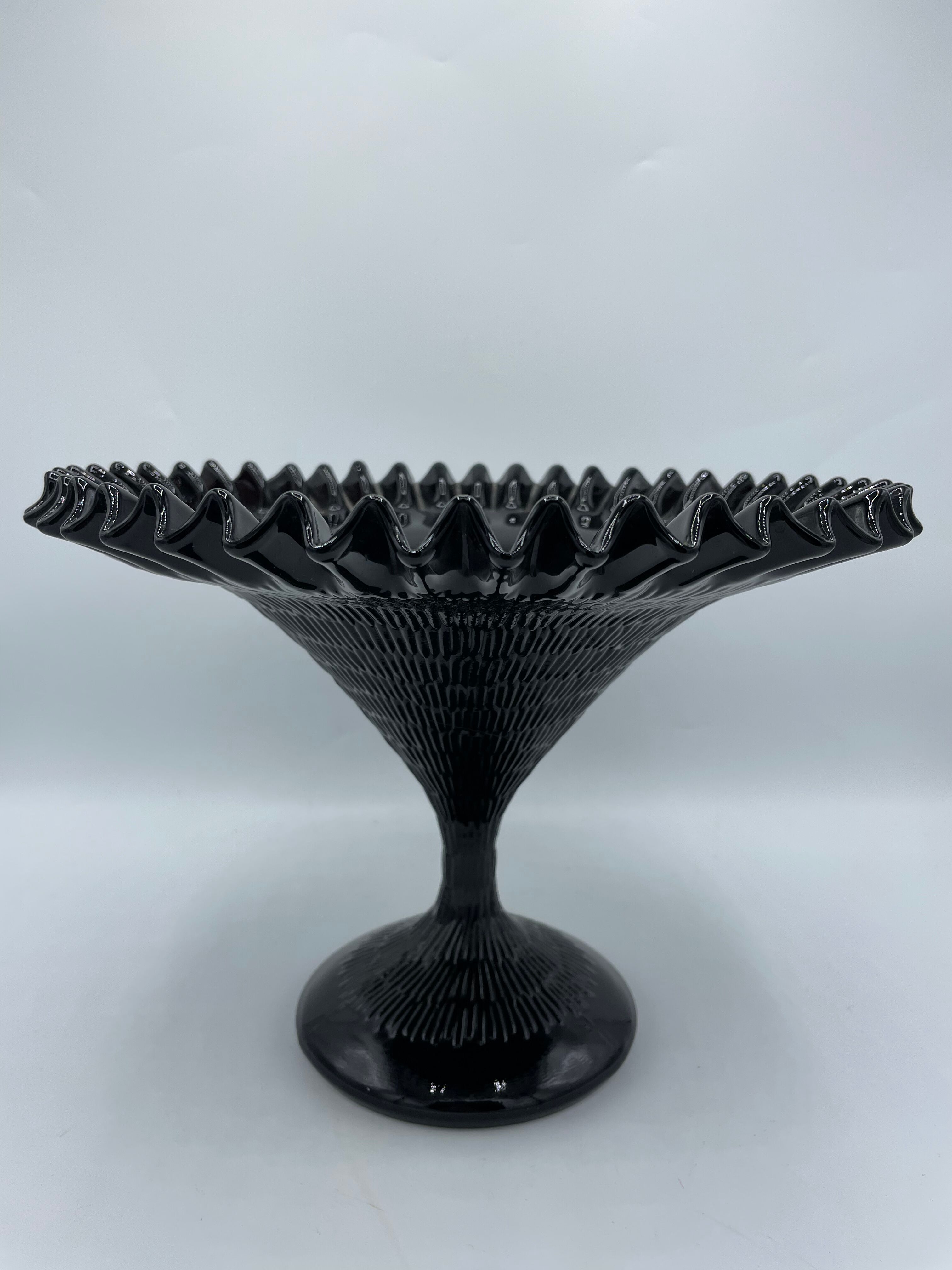 Vintage opaline stand cut