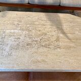 Travertine coffee table 70s