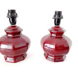 2 feet burgundy red lamp