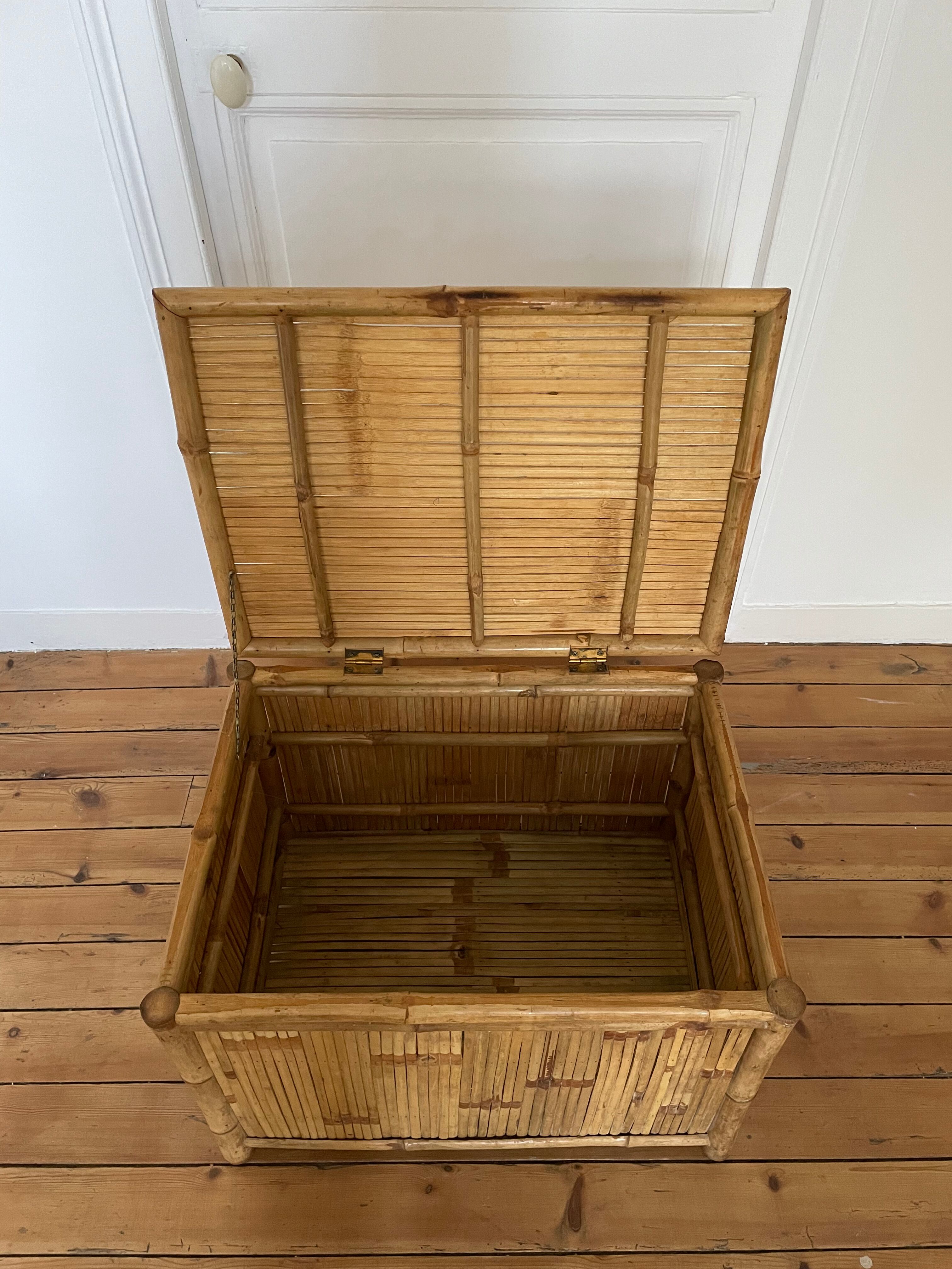Bamboo storage chest, 1960
