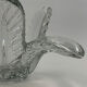 Trinket bowl in Vannes crystal, decoration of palm leaves - 1960s-1970s